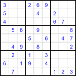 Судоку 9х9 #3254 легкий