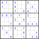 Судоку 9х9 #3262 легкий