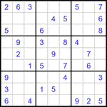 Судоку 9х9 #3264 легкий