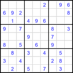 Судоку 9х9 #3270 легкий