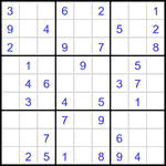 Судоку 9х9 #3271 легкий