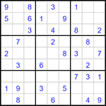 Судоку 9х9 #3272 легкий