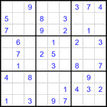 Судоку 9х9 #3273 легкий