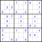 Судоку 9х9 #3275 легкий