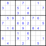 Судоку 9х9 #3283 легкий