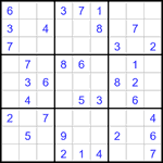 Судоку 9х9 #3286 легкий