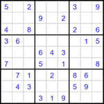 Судоку 9х9 #3290 легкий