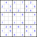 Судоку 9х9 #3291 легкий