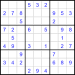 Судоку 9х9 #3293 легкий