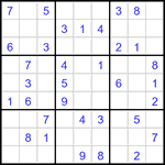 Судоку 9х9 #3295 легкий