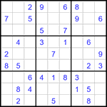 Судоку 9х9 #3296 легкий