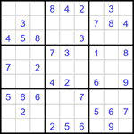 Судоку 9х9 #3298 легкий