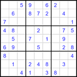Судоку 9х9 #3299 легкий
