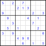 Судоку 9х9 #3221 средний