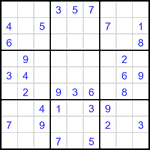 Судоку 9х9 #3223 средний