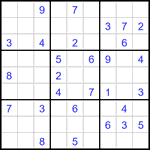Судоку 9х9 #3233 средний