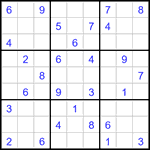 Судоку 9х9 #3237 средний