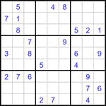 Судоку 9х9 #3238 средний