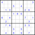 Судоку 9х9 #3248 средний