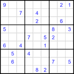 Судоку 9х9 #3249 средний