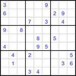 Судоку 9х9 #3252 средний