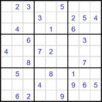 Судоку 9х9 #3253 средний