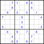 Судоку 9х9 #3254 средний