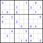 Судоку 9х9 #3261 средний