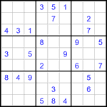 Судоку 9х9 #3263 средний