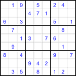 Судоку 9х9 #3264 средний