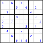 Судоку 9х9 #3266 средний