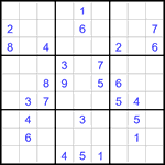 Судоку 9х9 #3267 средний