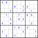 Судоку 9х9 #3269 средний