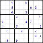 Судоку 9х9 #3255 трудный
