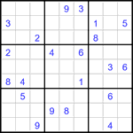 Судоку 9х9 #3256 трудный