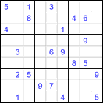 Судоку 9х9 #3257 трудный