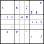 Судоку 9х9 #3258 трудный