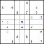 Судоку 9х9 #3259 трудный