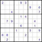 Судоку 9х9 #3261 трудный