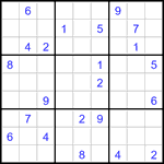 Судоку 9х9 #3262 трудный