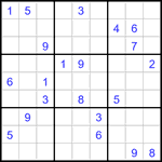 Судоку 9х9 #3263 трудный