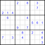 Судоку 9х9 #3264 трудный