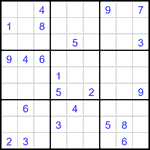 Судоку 9х9 #3266 трудный