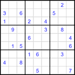 Судоку 9х9 #3267 трудный