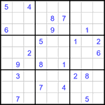Судоку 9х9 #3268 трудный