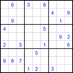 Судоку 9х9 #3270 трудный