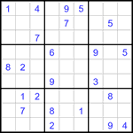 Судоку 9х9 #3220 очень трудный