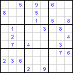 Судоку 9х9 #3221 очень трудный