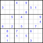 Судоку 9х9 #3222 очень трудный