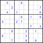 Судоку 9х9 #3223 очень трудный